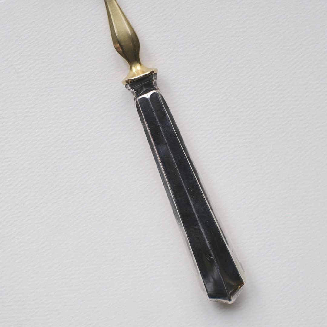 アンティークケーキサーバー フランス アンティークカトラリー 薔薇5