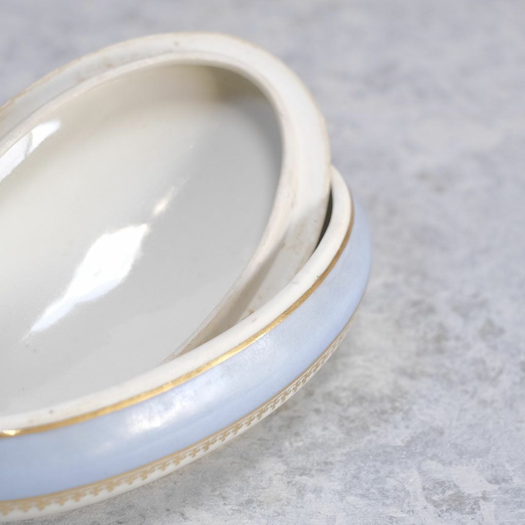 アンティークトリンケットボックス 陶器 LIMOGE(リモージュ) フランス 小物入れ5