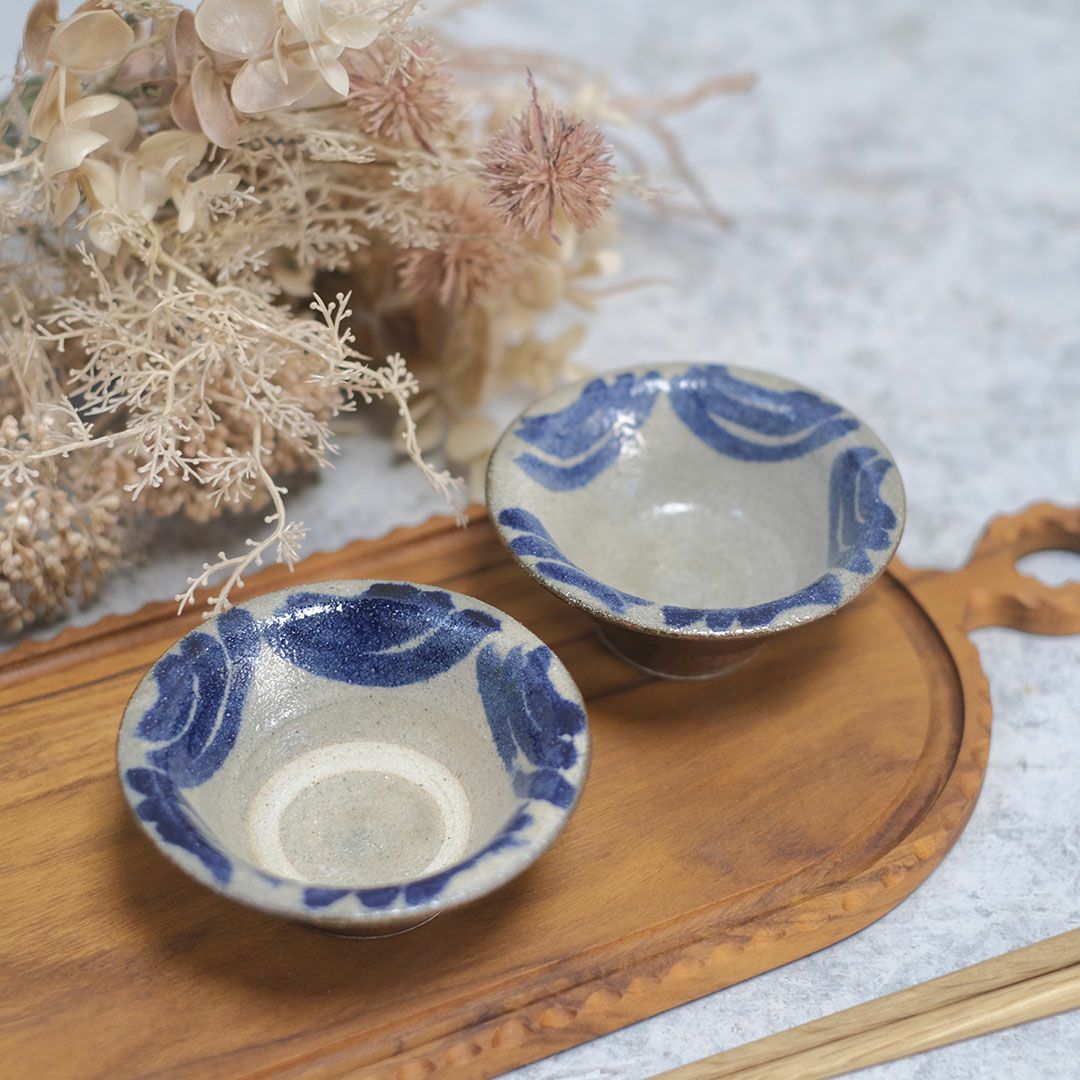 やちむん 沖縄 宮城正享 3寸ワンブー 青 読谷村北窯 小鉢 の通販