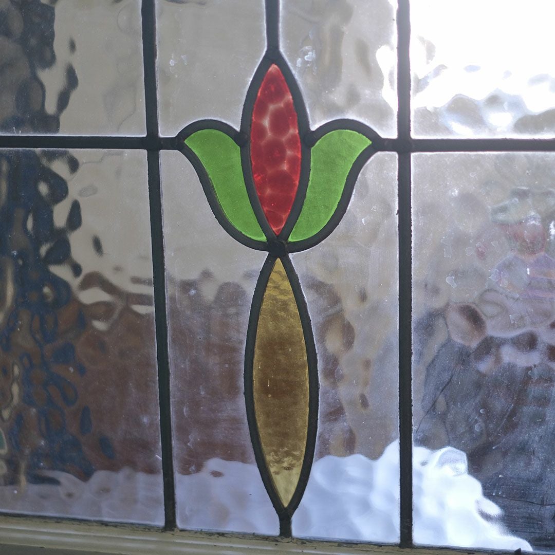 アンティーク ステンドグラス イギリス チューリップ3