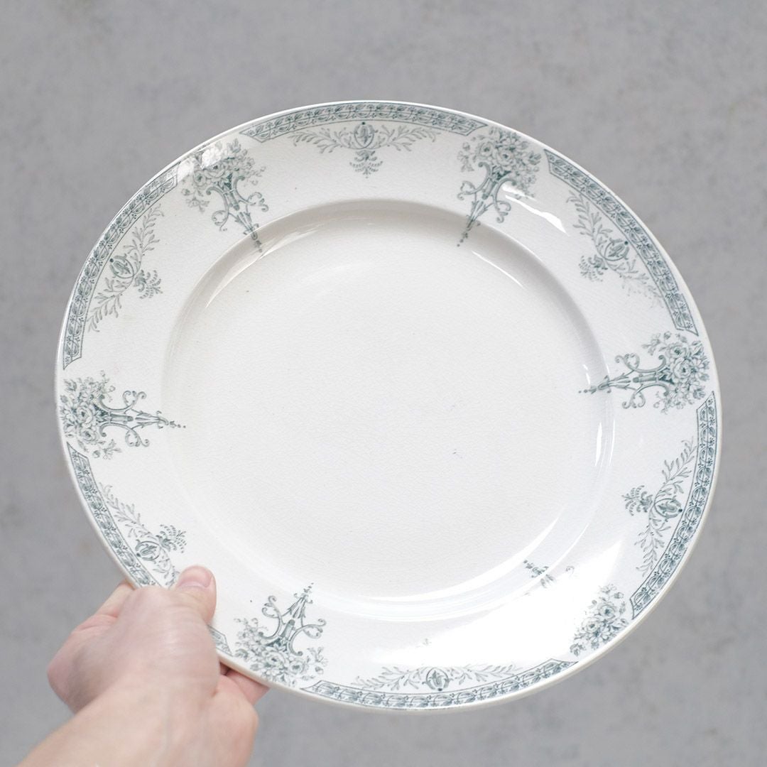 アンティーク大皿 LUGANO Luneville K&G リュネヴィルフランス アンティーク4