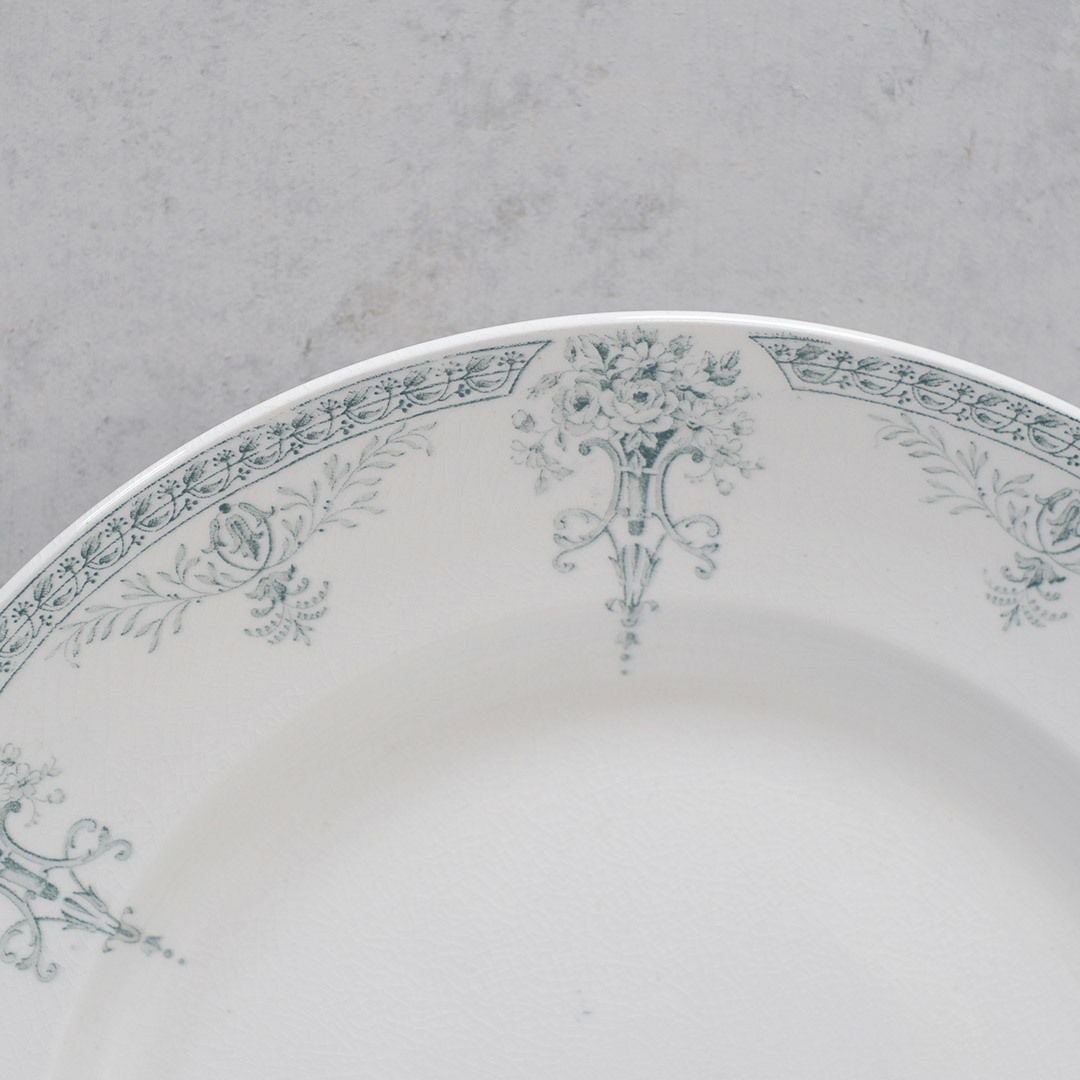 アンティーク大皿 LUGANO Luneville K&G リュネヴィルフランス アンティーク5