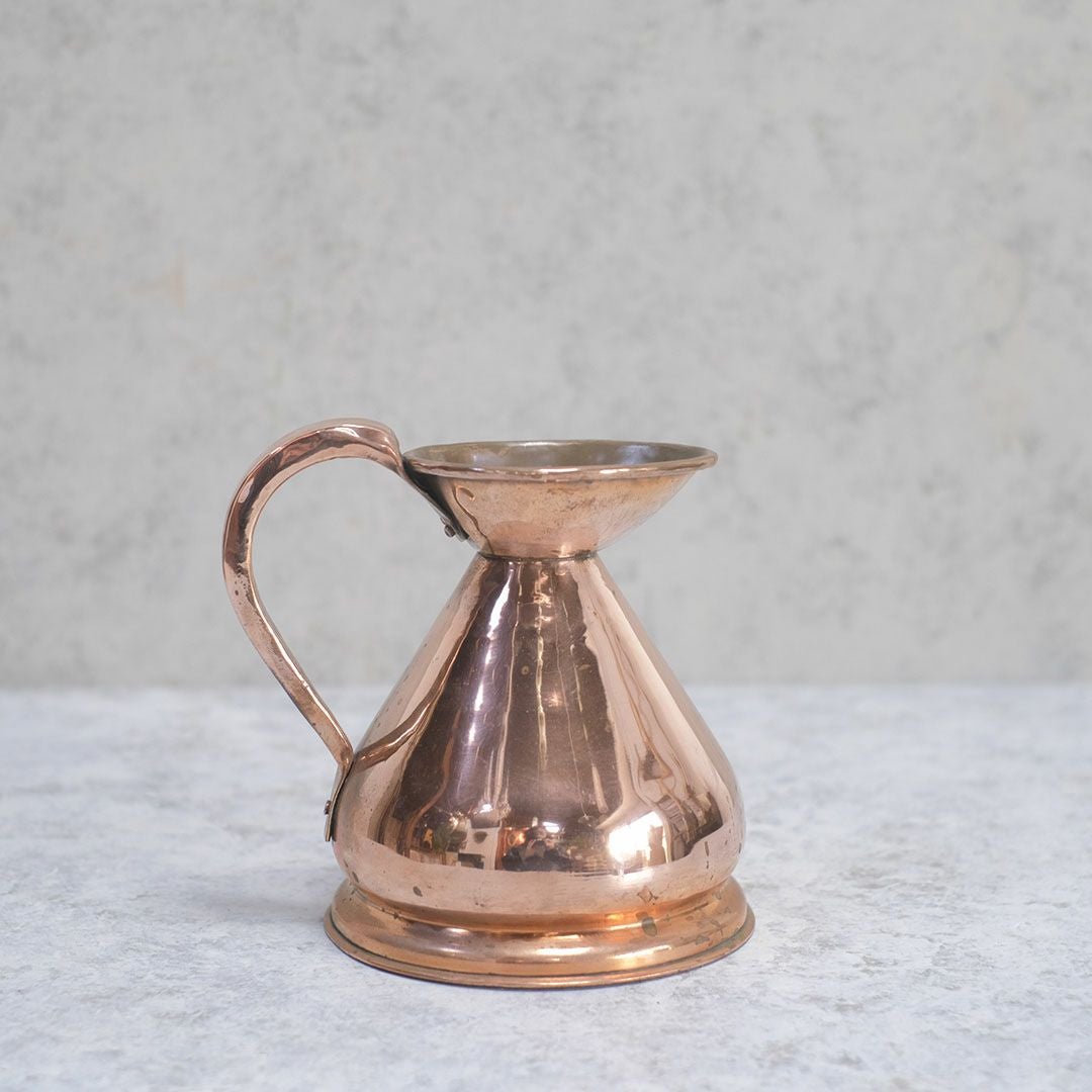 アンティーク コッパーメジャーリングジャグ イギリス 研磨済み銅製水差し2