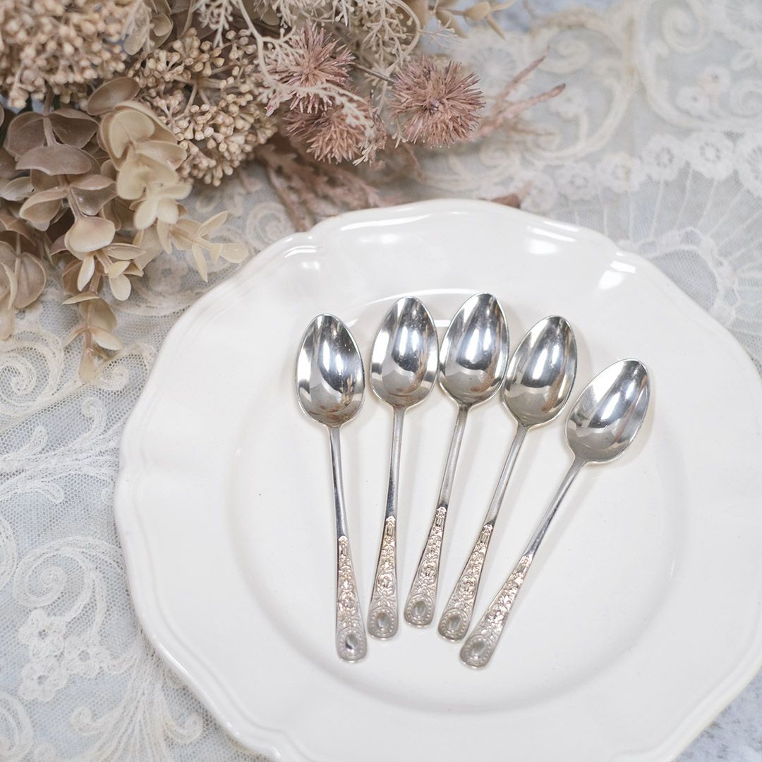 アンティーク コーヒースプーン イギリス シルバープレート