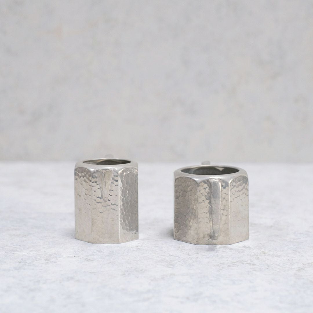 アンティークミルクポット シュガーボウル セット イギリス シルバープレート2