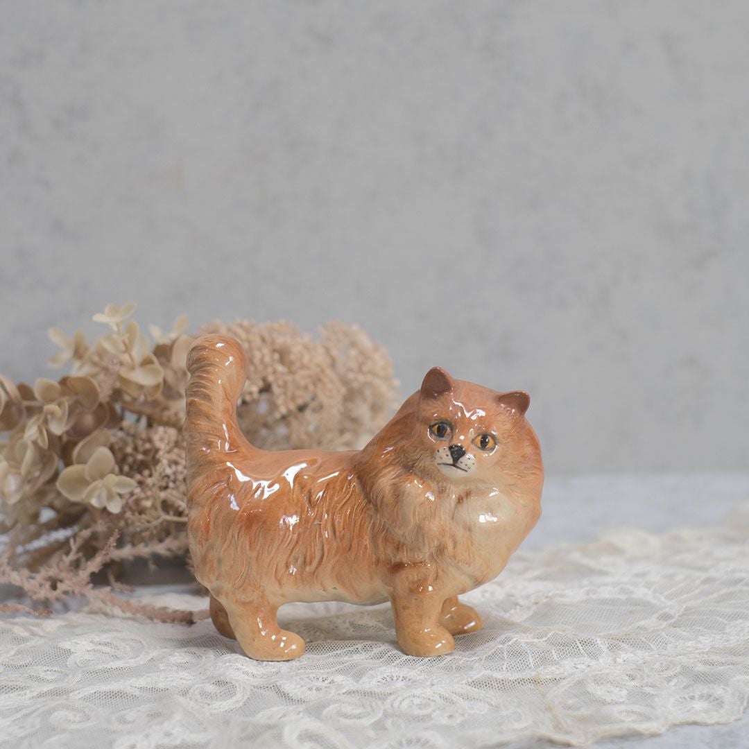 ヴィンテージフィギュリン 猫の置物 イギリス BESWICK ベスウィックの