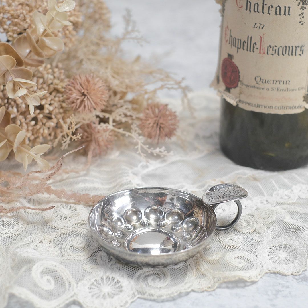 アンティーク ワインテイスター フランス シルバープレート ソムリエカップ