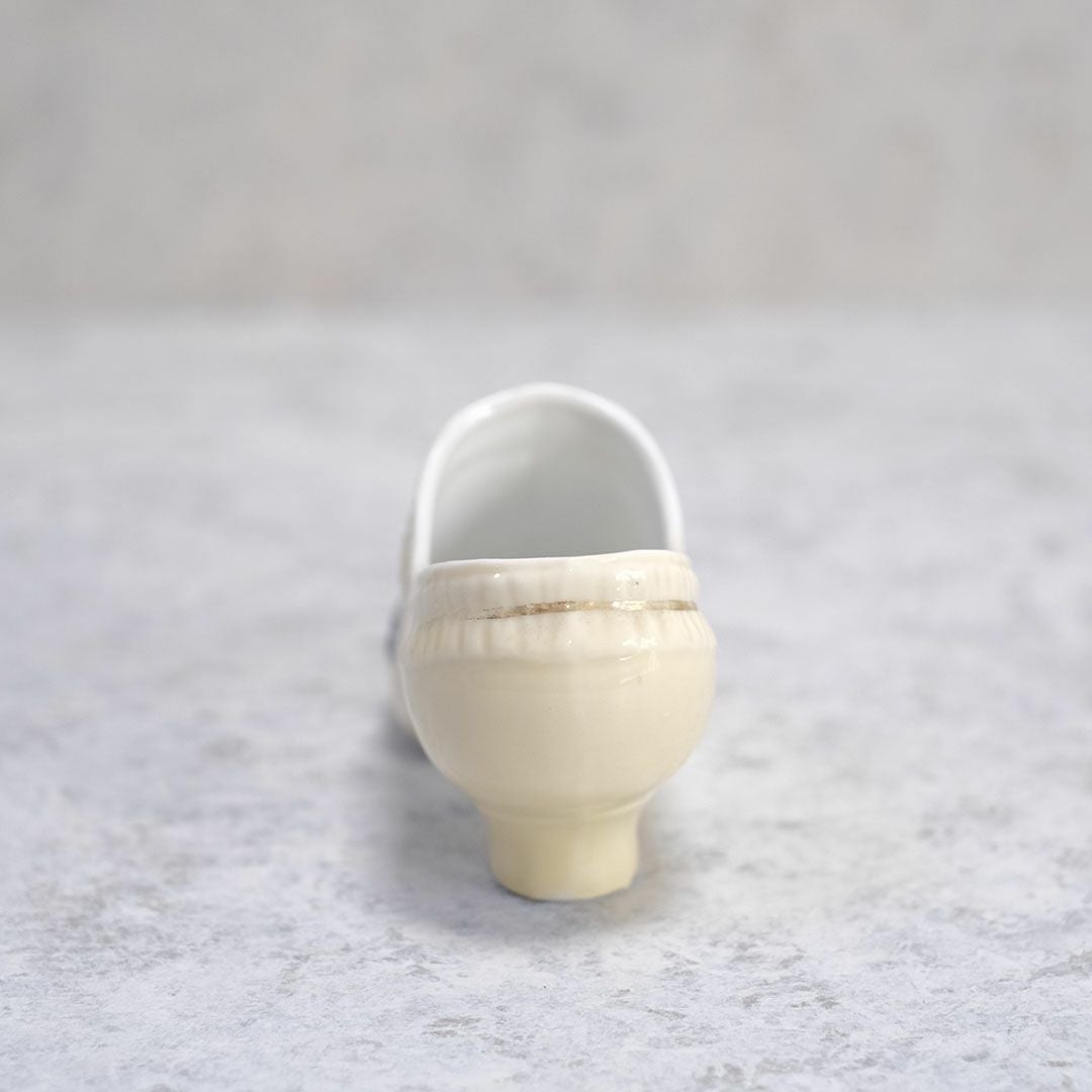 ヴィンテージ ポーセリンシューズトリンケット フランス 小さな陶器の靴 置物8