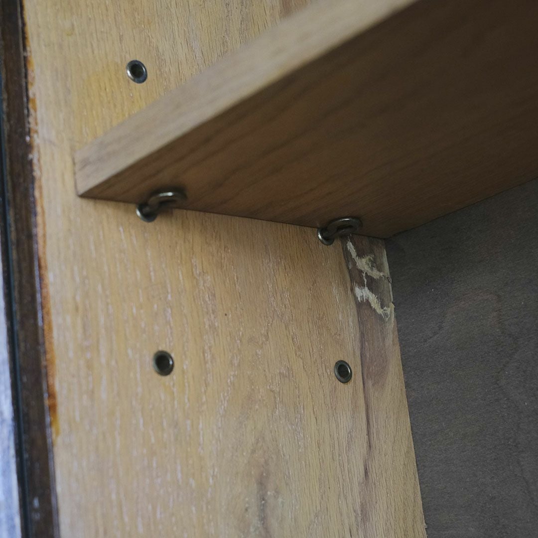 アンティーク ビューローブックケースD イギリス 本棚付きデスク/アンティーク家具