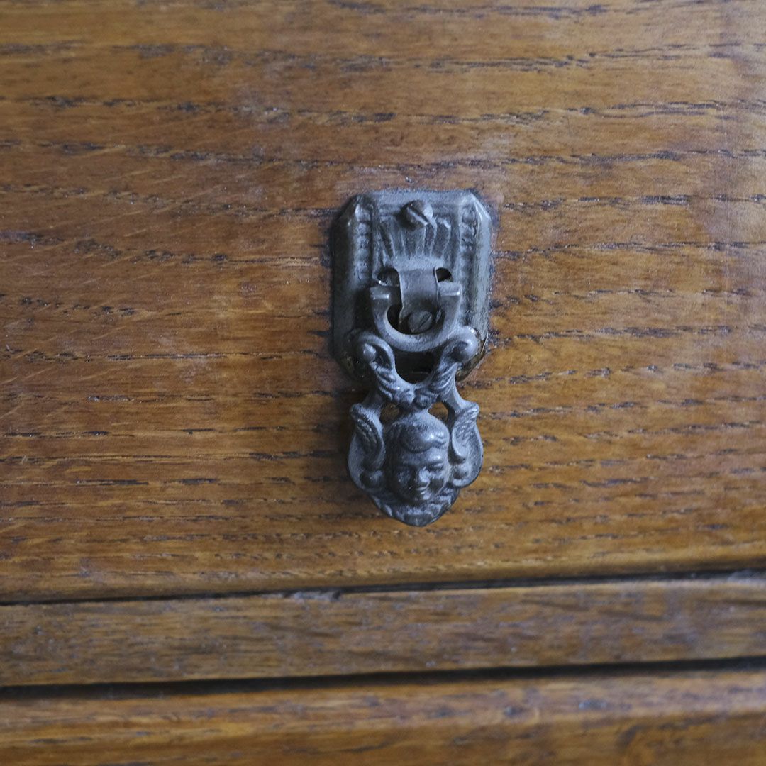 アンティーク ビューローブックケースD イギリス 本棚付きデスク/アンティーク家具