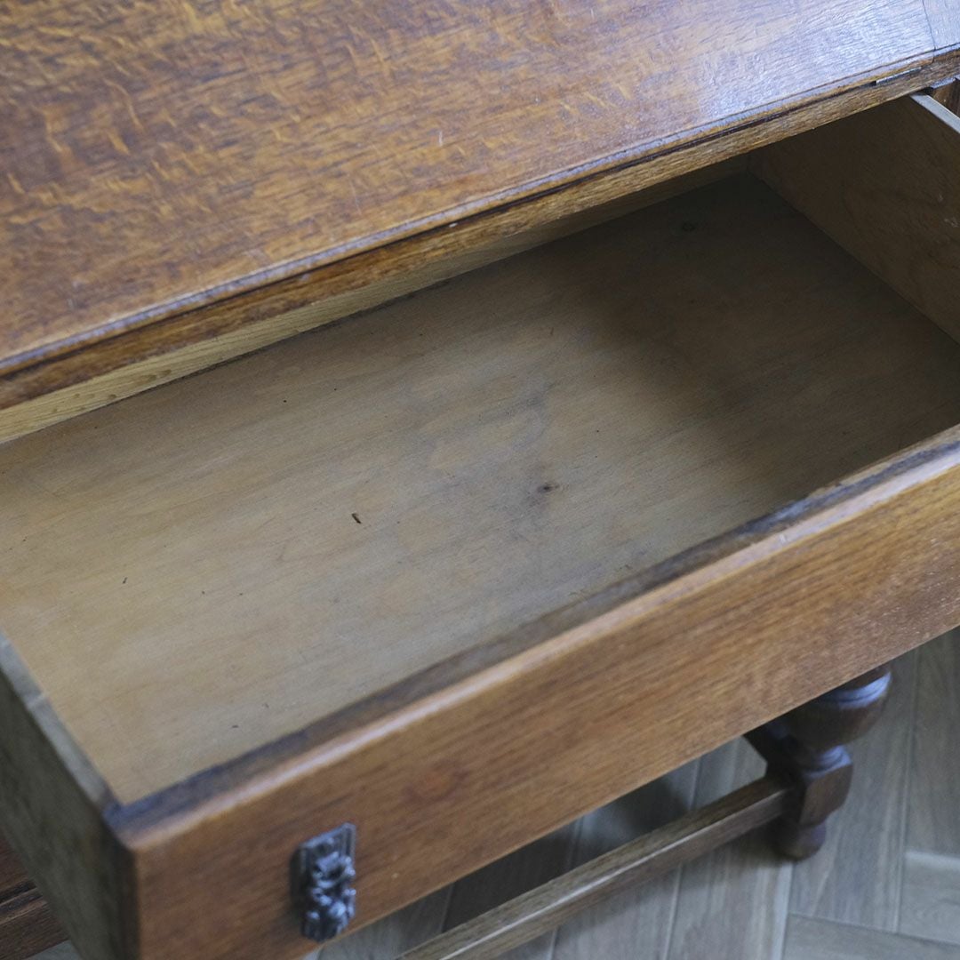 アンティーク ビューローブックケースD イギリス 本棚付きデスク/アンティーク家具