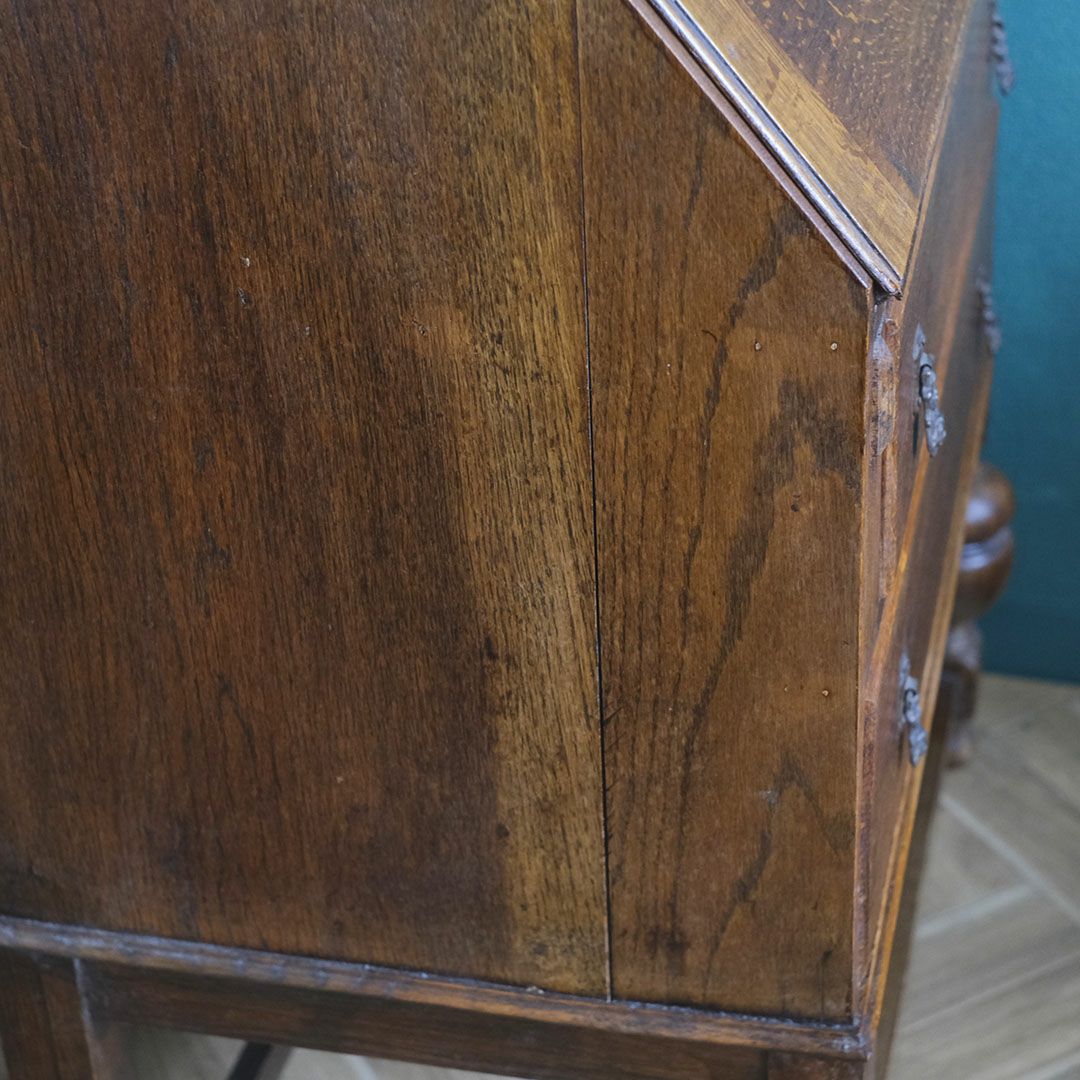 アンティーク ビューローブックケースD イギリス 本棚付きデスク/アンティーク家具