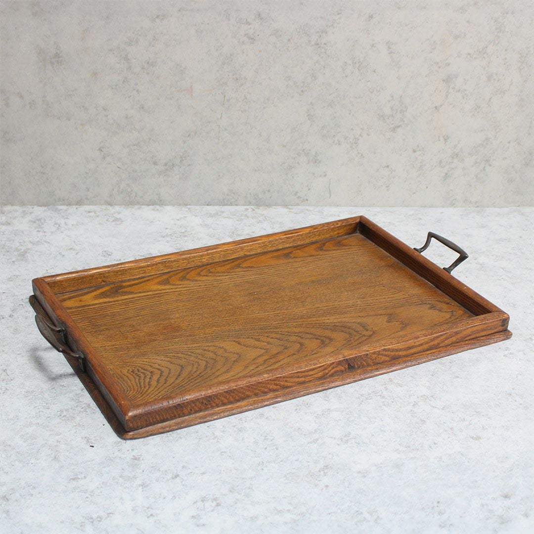 アンティークティートレイ 木製 イギリス1