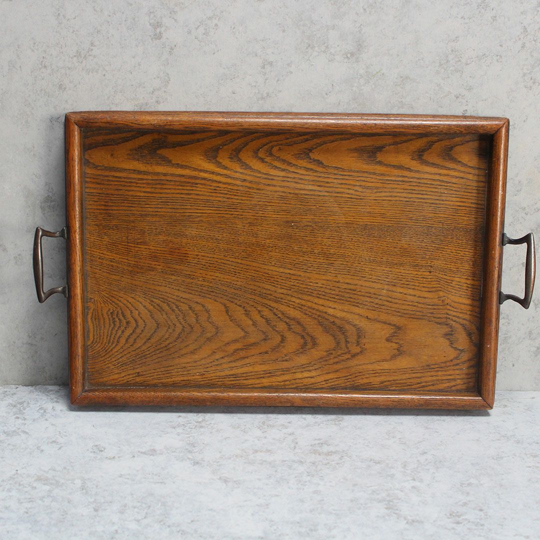 アンティークティートレイ 木製 イギリス2