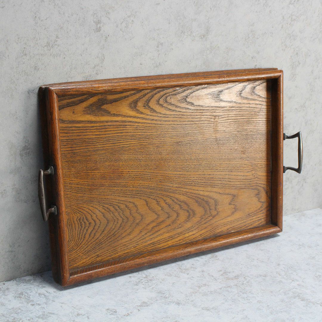 アンティークティートレイ 木製 イギリス3