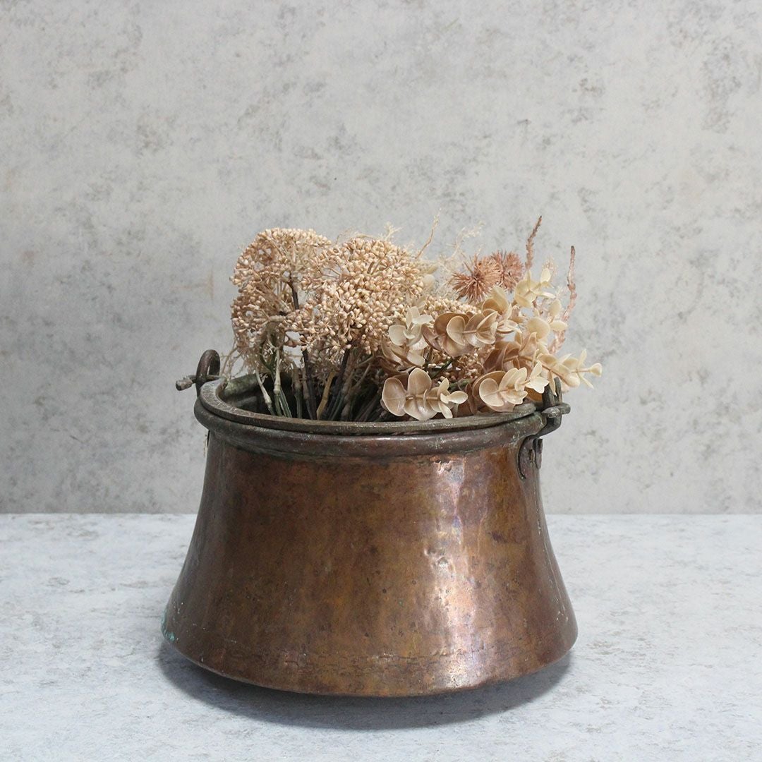 アンティーク 銅鍋 イギリス 19世紀 調理鍋 コールドロン