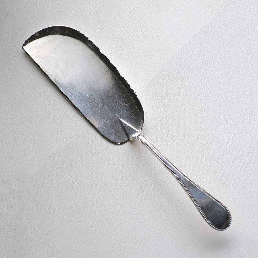 アンティーククラムスクープ イギリス シルバープレート製パンくずとり2