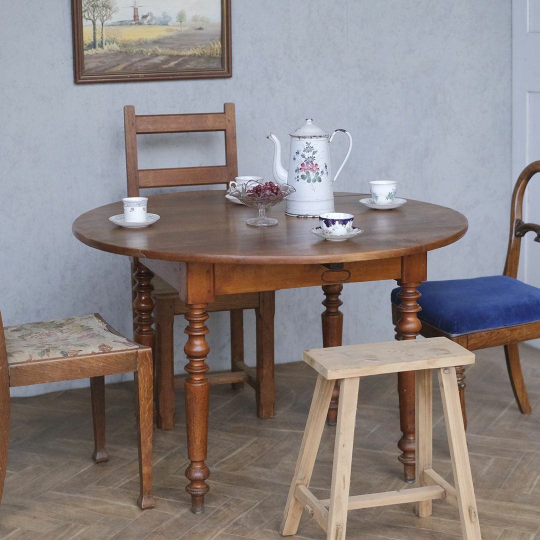 アンティーク ドロップリーフテーブル 円卓 イギリス バタフライテーブル アンティーク家具