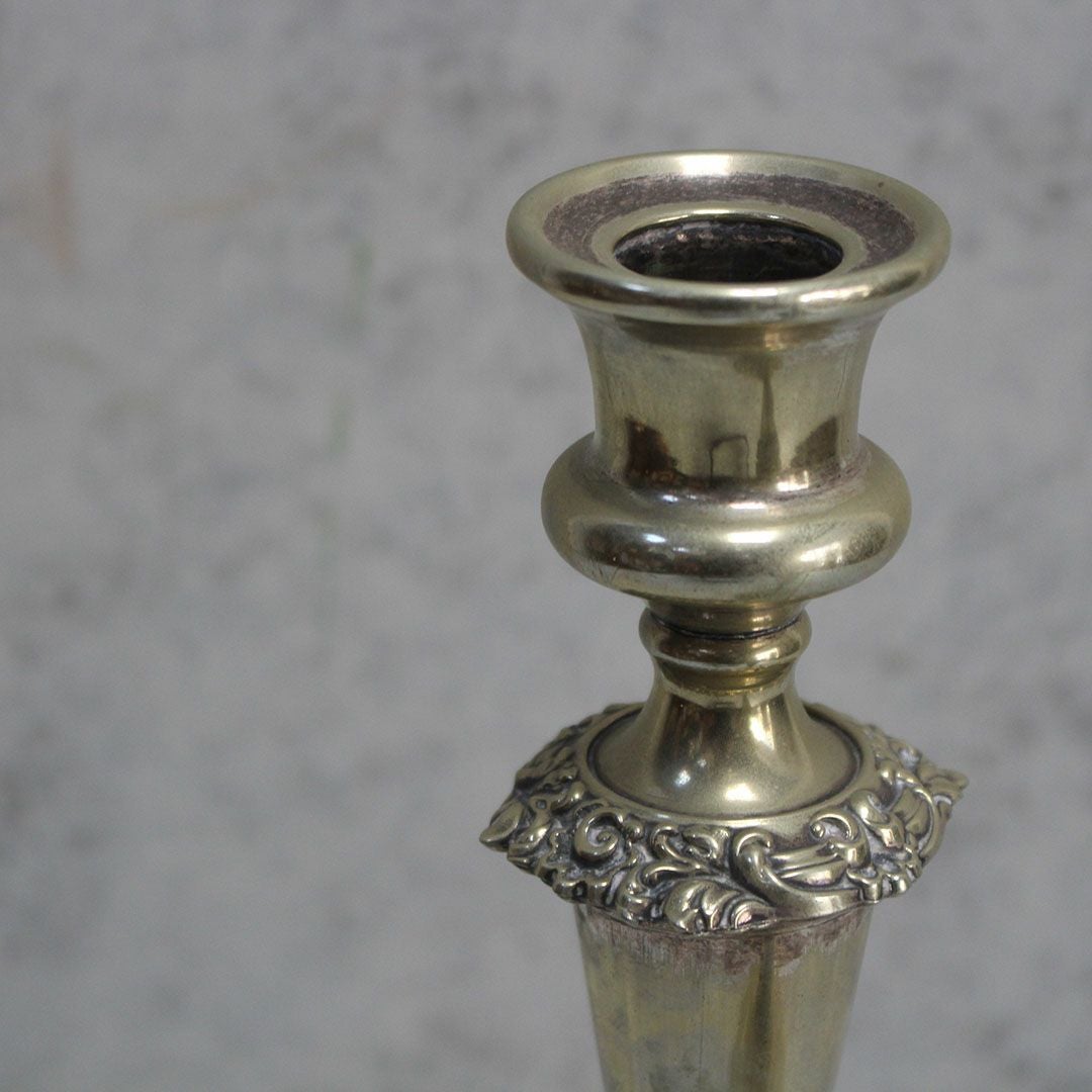 アンティークキャンドルスタンド 燭台ペア イギリス3