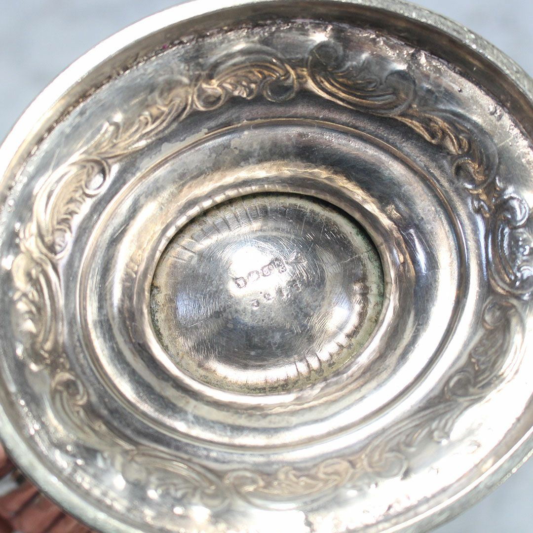 アンティーク シルバープレートティーポット ヴィクトリアンロココ 自然主義的なアカンサスモチーフ装飾