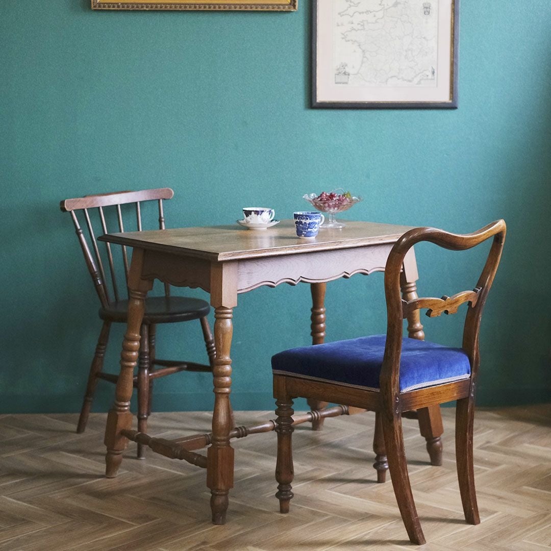 アンティーク オークテーブル フランス デスク兼用 机 アンティーク