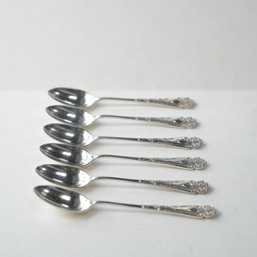 アンティーク コーヒースプーンセット ヴィクトリアン 専用箱付き シルバープレート イギリス