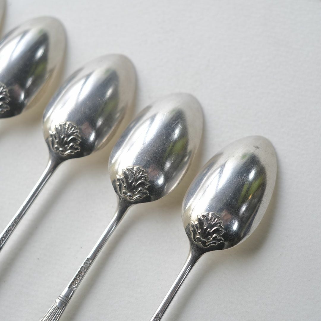 アンティーク コーヒースプーンセット ヴィクトリアン 専用箱付き シルバープレート イギリス