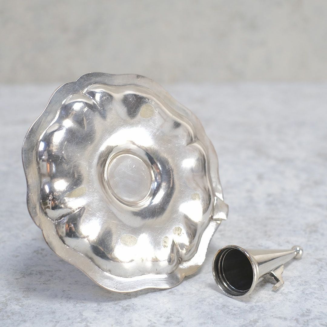 アンティーク チャンバースティック イギリス 手持ち燭台 キャンドルホルダー シルバープレート