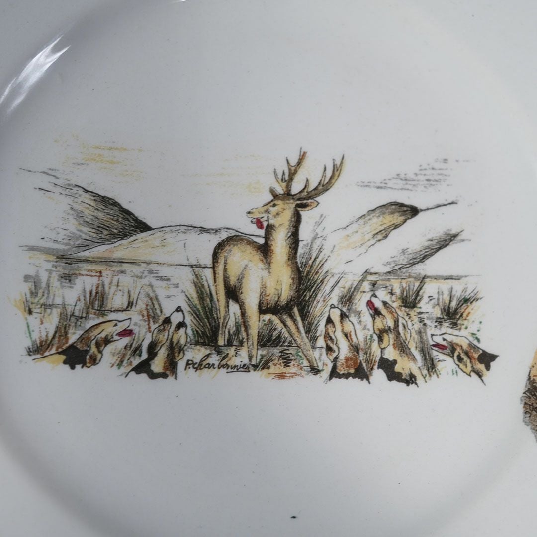 アンティークデザート皿 フランス LINCOLOR G.BRACHET アンティーク食器1012