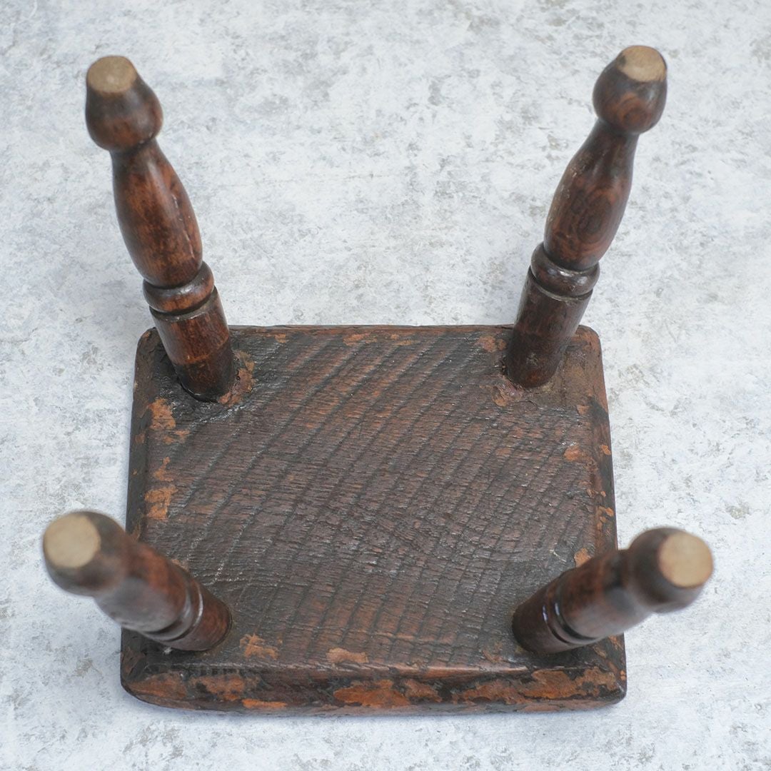 アンティークミルキングスツール イギリス 踏み台 アンティーク家具6