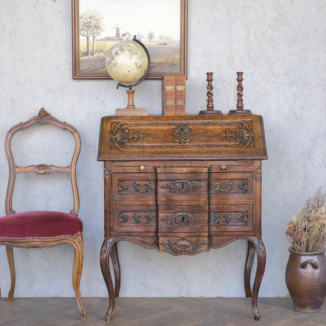 アンティーク ライティングビューロー ロココ フランス アンティーク