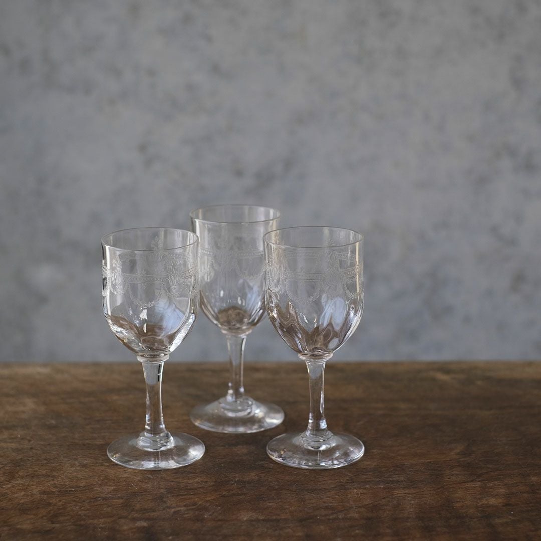 ヴィンテージグラス シェリーグラス 食前酒 フランス1