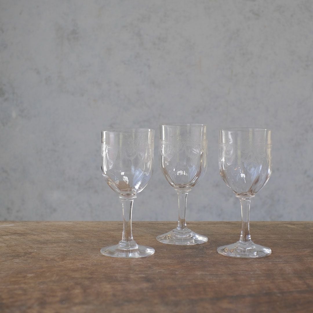 ヴィンテージグラス シェリーグラス 食前酒 フランス2