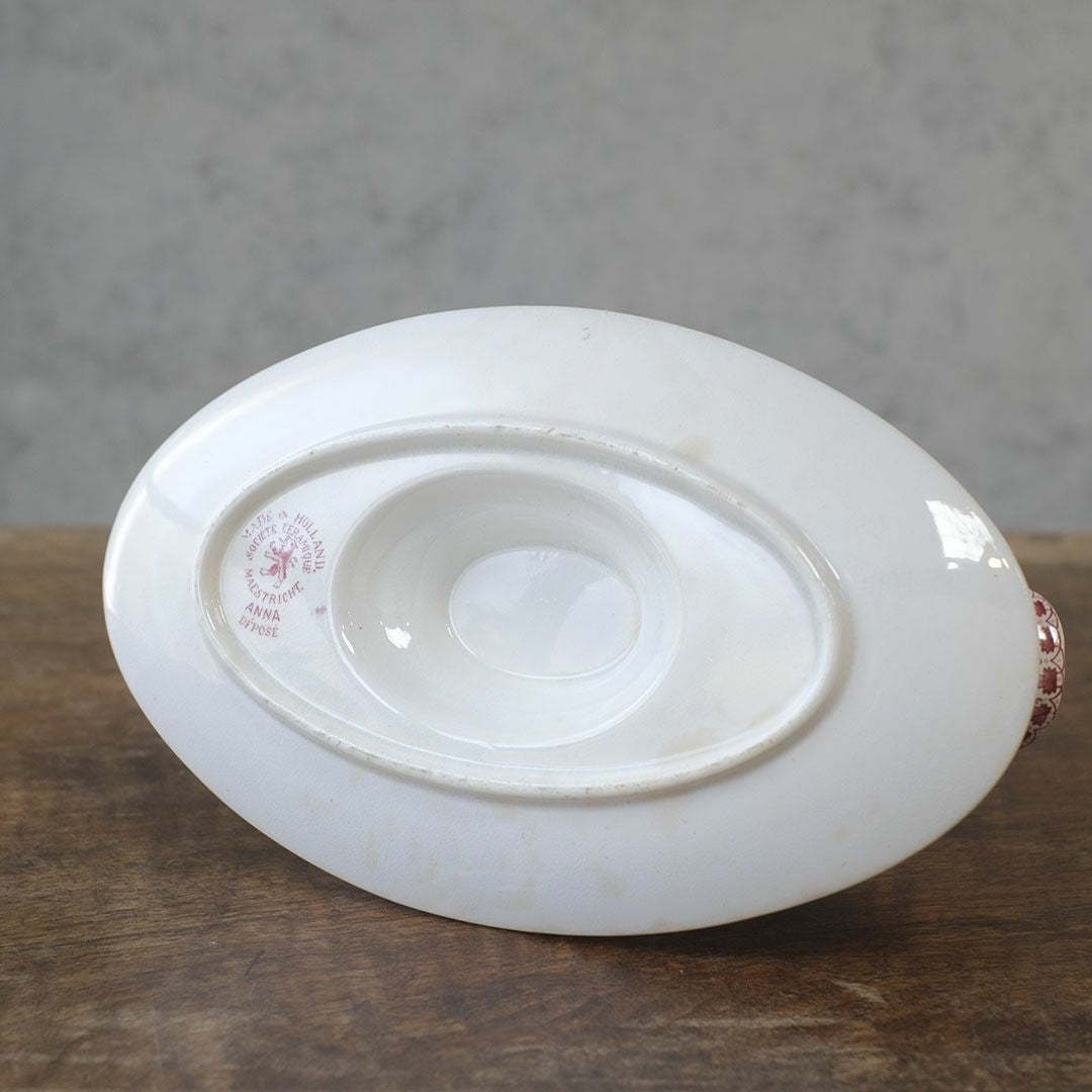 アンティークソーシエール ピンク フランス グレービーボート アンティーク食器8