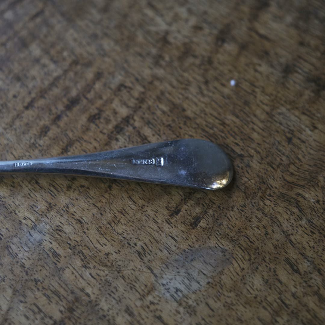 アンティークデザートフォーク イギリス EPSN シルバープレート 銀メッキ4