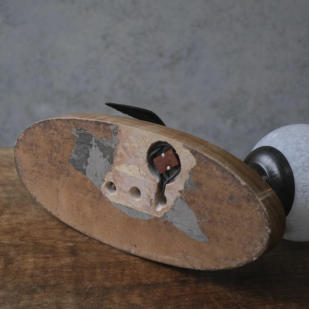 アンティーク 卓上ランプ ブロンズの鳥 フランス