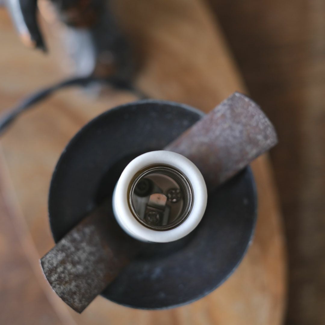 アンティーク 卓上ランプ ブロンズの鳥 フランス