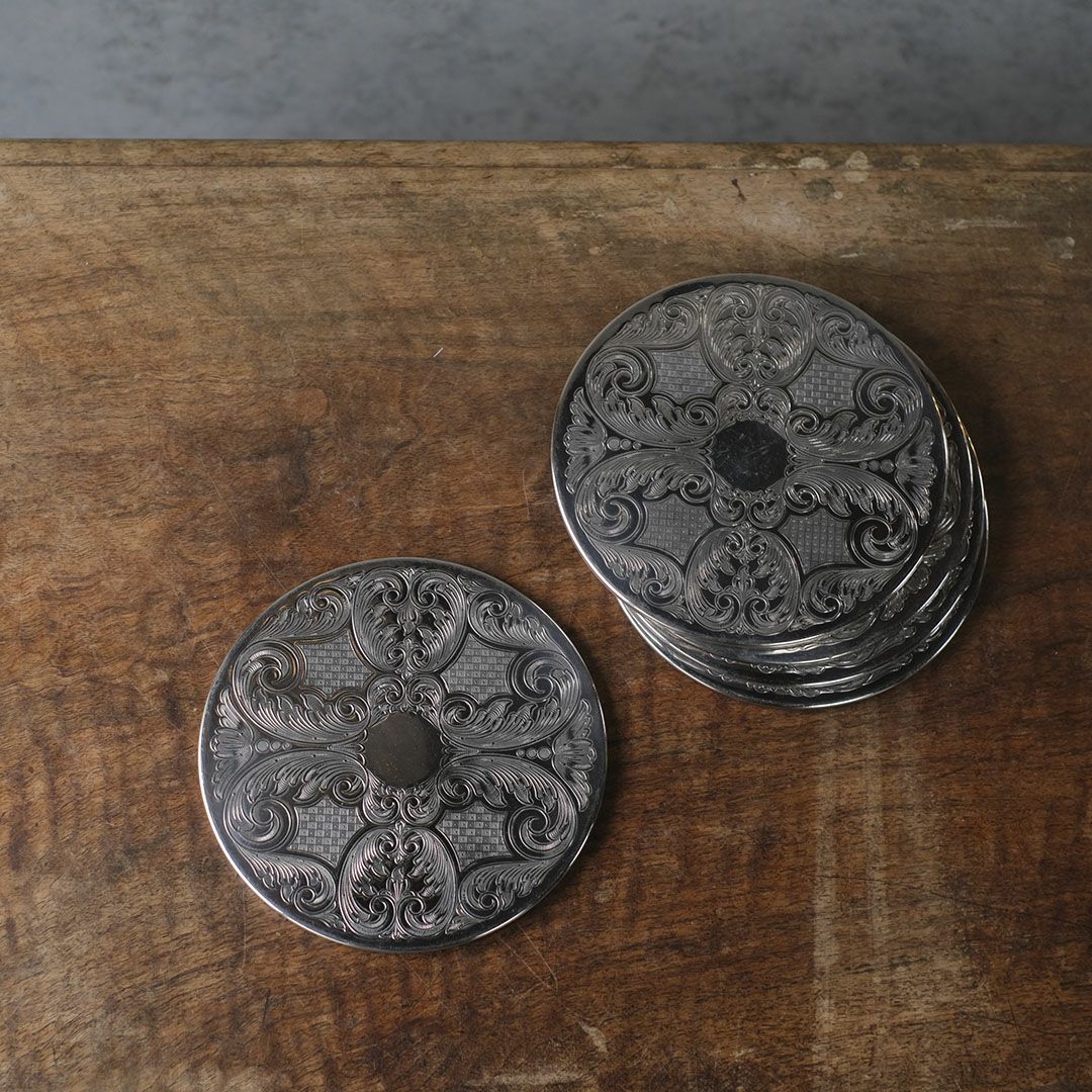 ヴィンテージ プレイスマットB シルバプレート イギリス