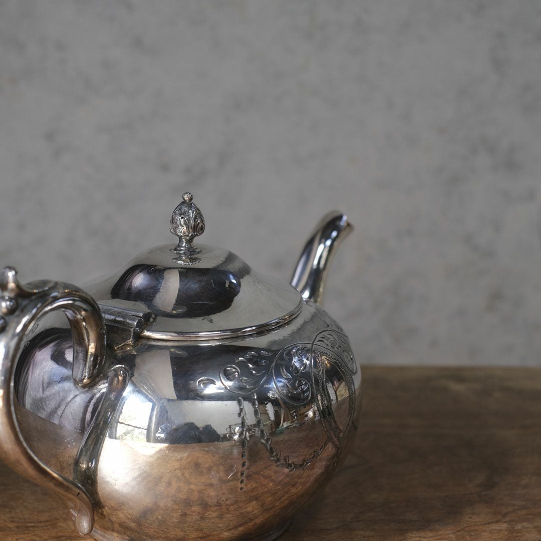 アンティークティーポットセット イギリス シルバープレート5