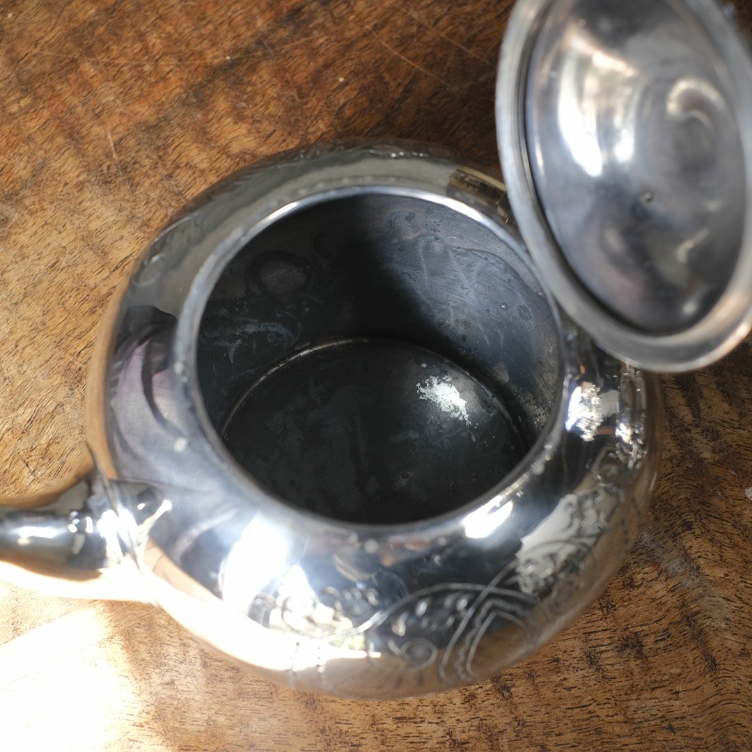 アンティークティーポットセット イギリス シルバープレート8