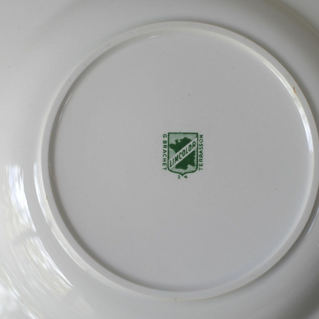 アンティーク スープ皿 フランス LINCOLOR G.BRACHET アンティーク食器 絵皿10