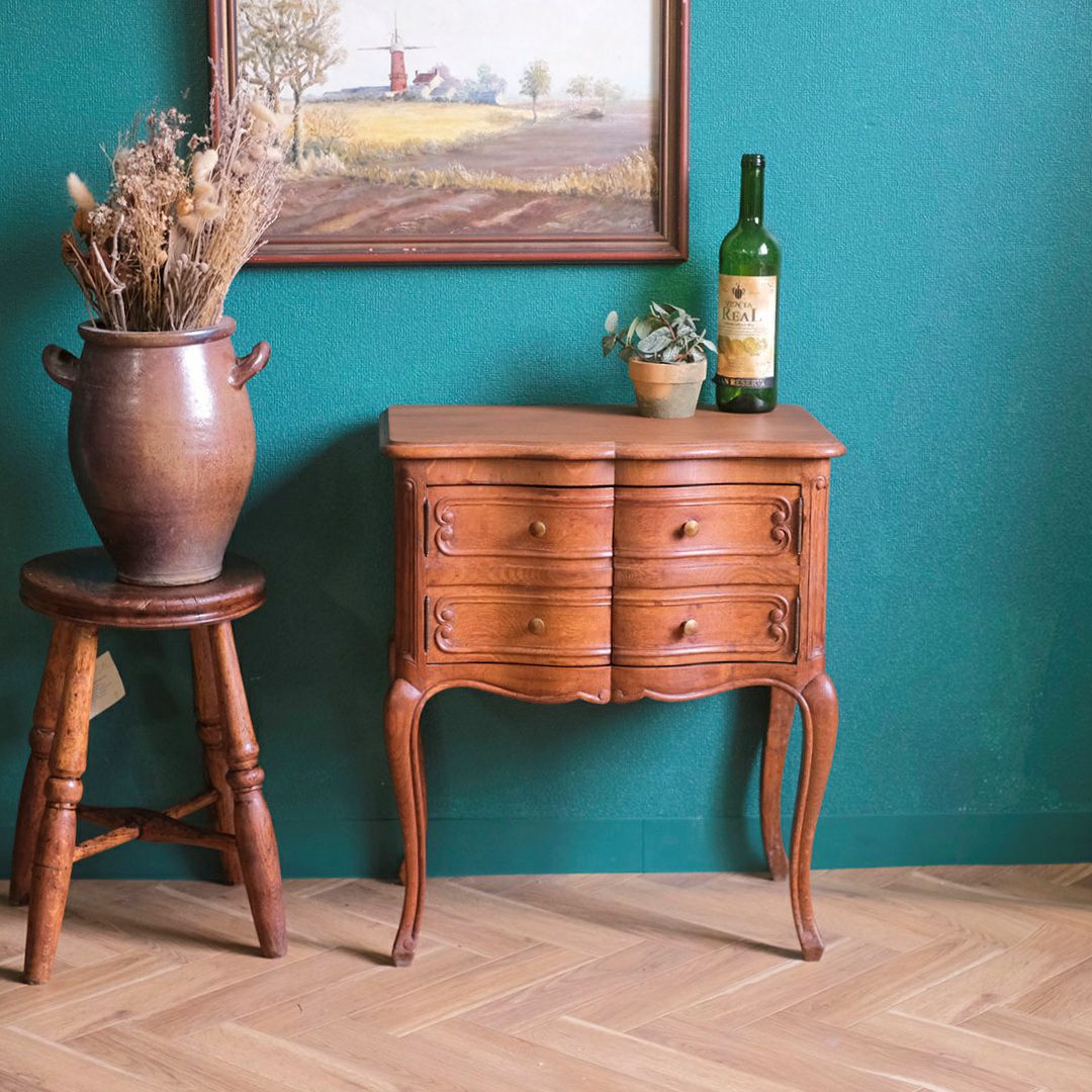 ヴィンテージ ベッドサイドテーブル フランス ナイトテーブル