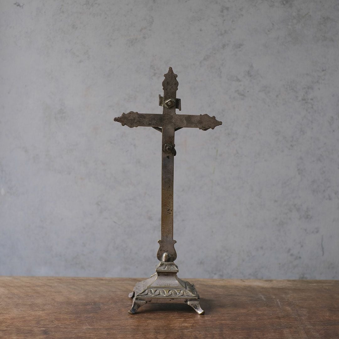 アンティーククロス 真鍮の十字架フランス crucifix(クルーシフィクス) 宗教小物5