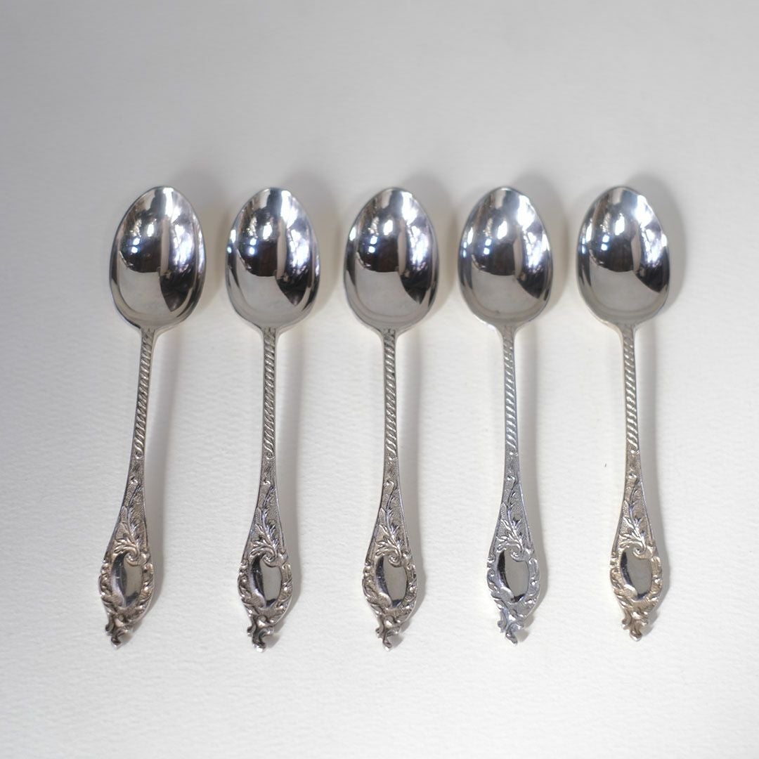 アンティークティースプーン イギリス　シルバープレート カトラリー 銀メッキ1