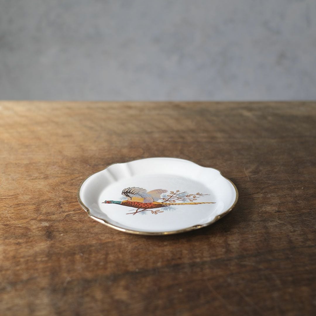 ヴィンテージ小皿 雉 イギリス4