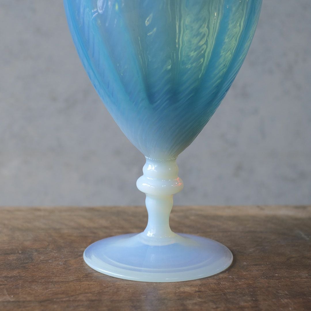 アンティークオパールセントポット イギリス オブジェ7