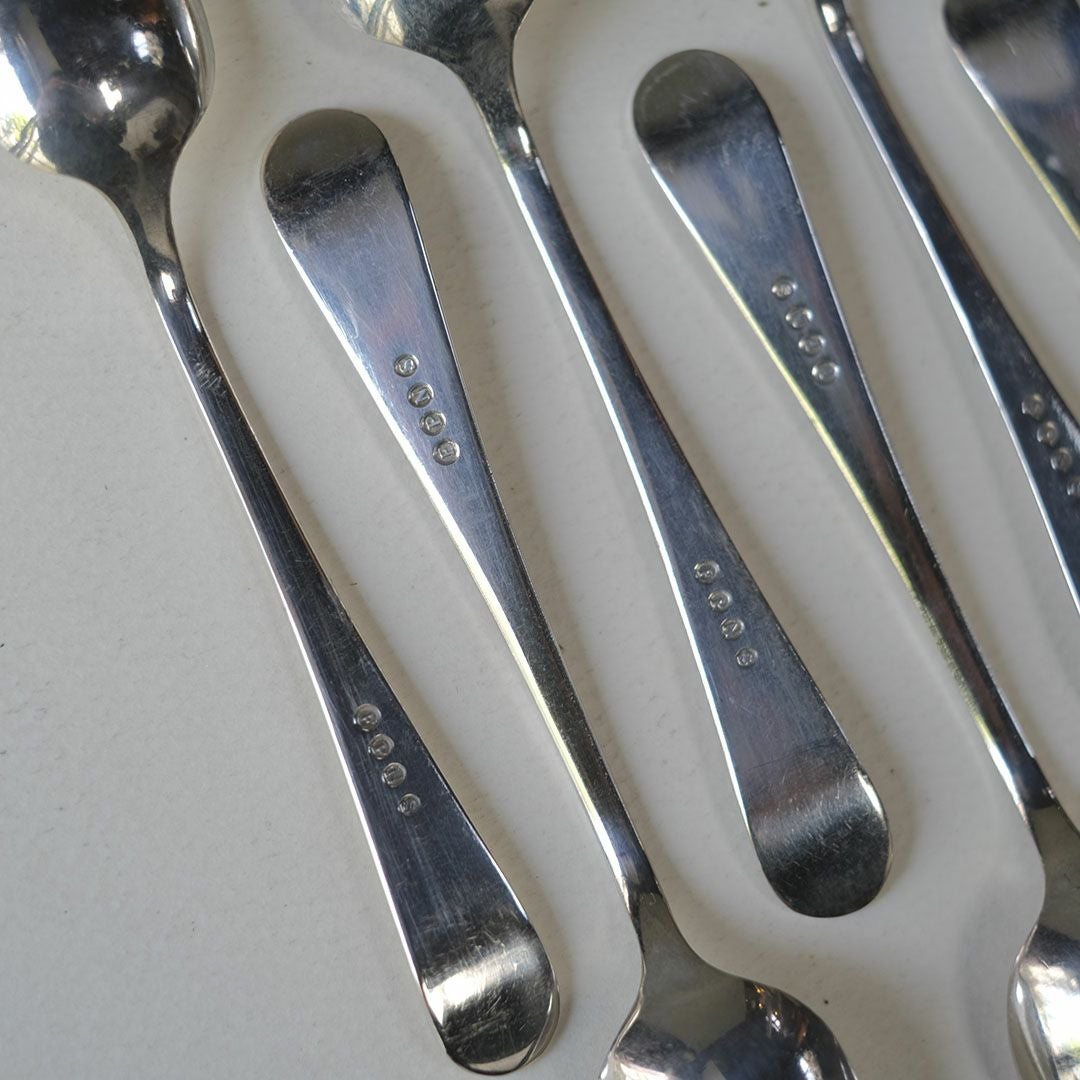 アンティーク ティースプーンセット 専用ボックス イギリス 銀メッキ シルバープレート9