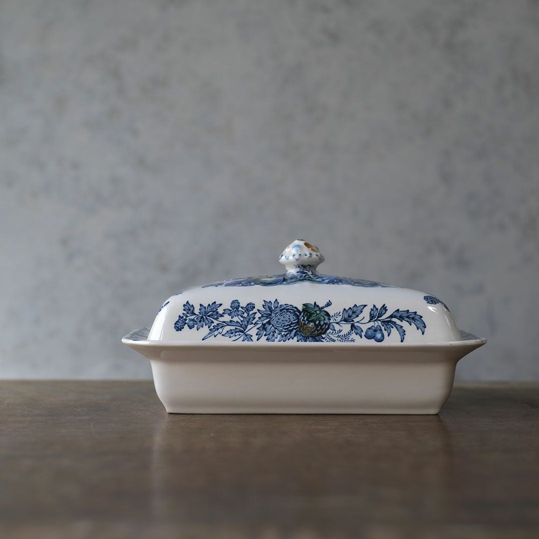 アンティークバターディッシュ MASON メイソン イギリス 陶器 シノワズリ2