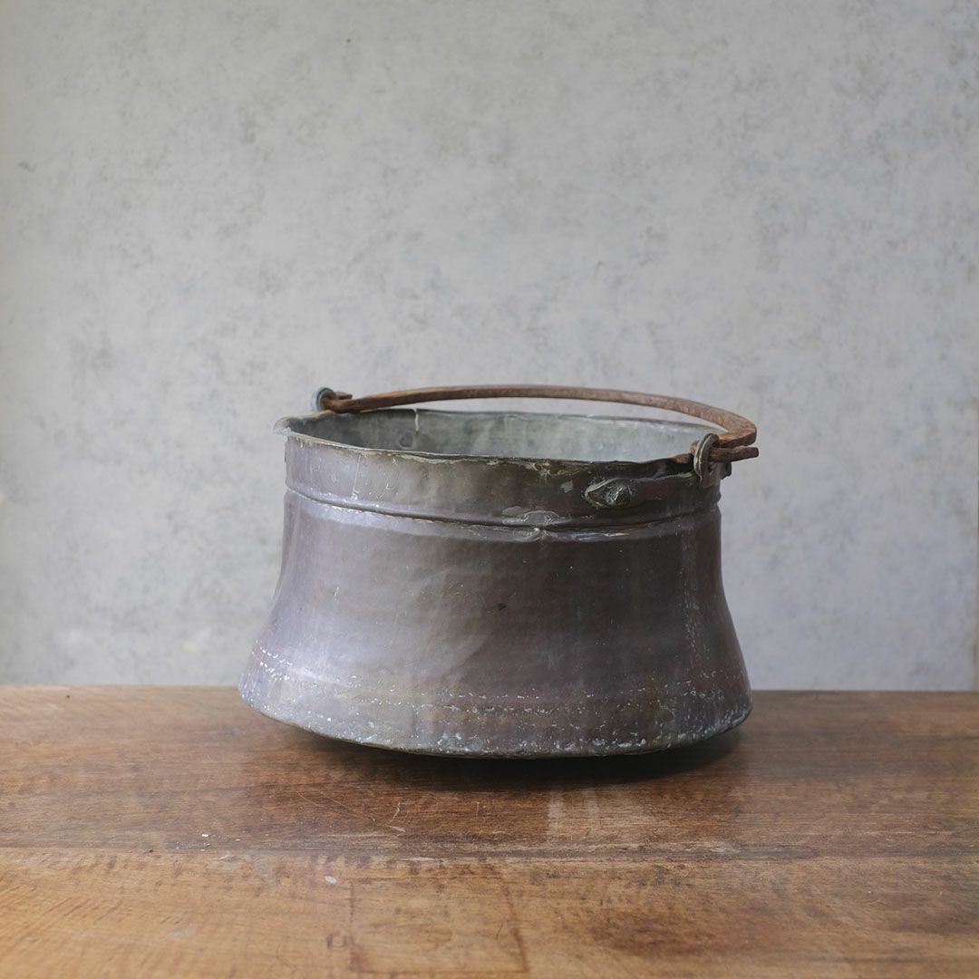 アンティーク 大きな銅鍋 イギリス 19世紀の通販 アンティークショップ