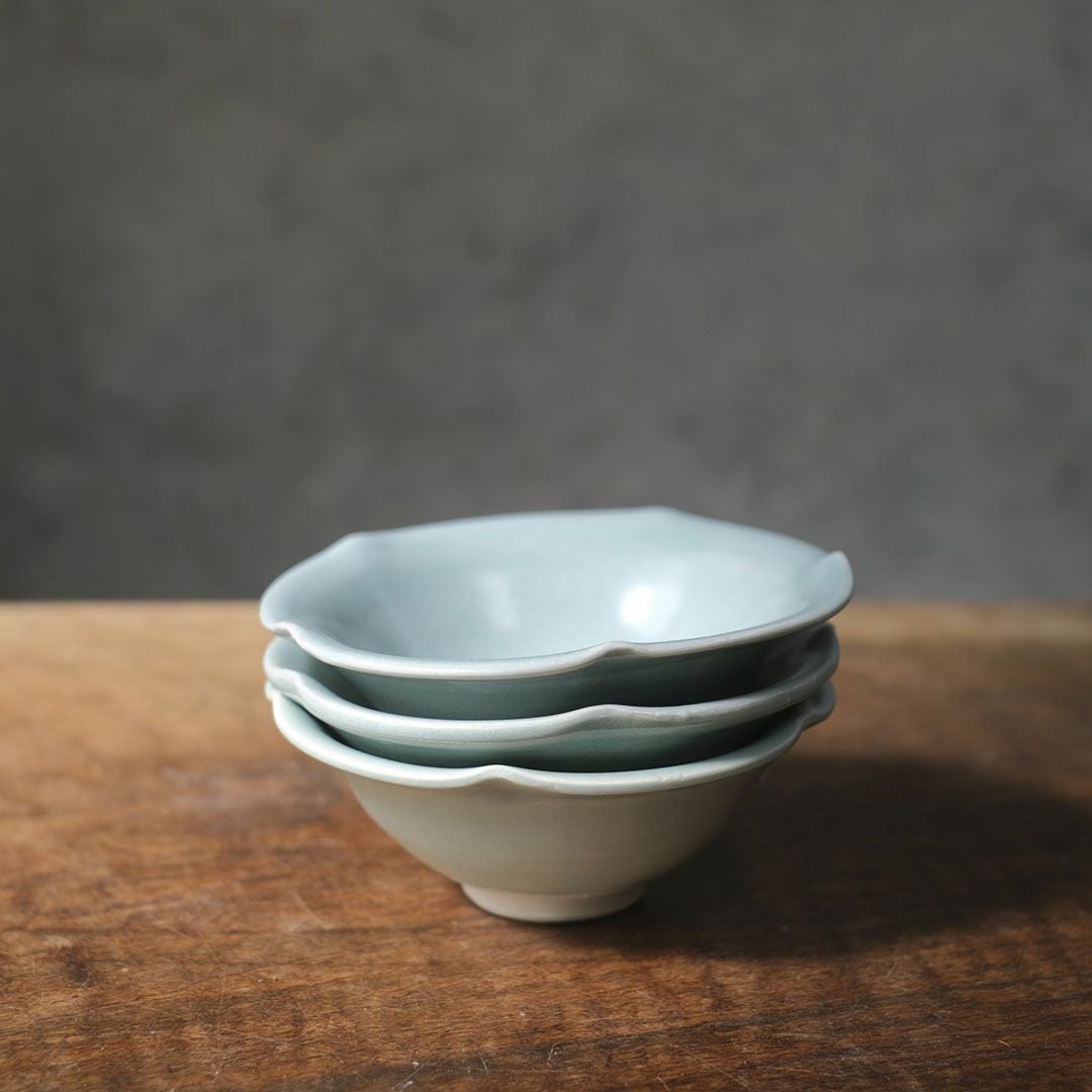 岡泰造 トルコ青釉 小皿 瀬戸焼 和食器6